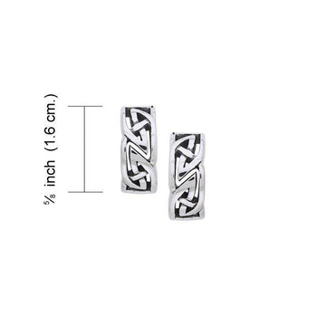 Modern Celtic Knot Earrings TER994 - Jewelry